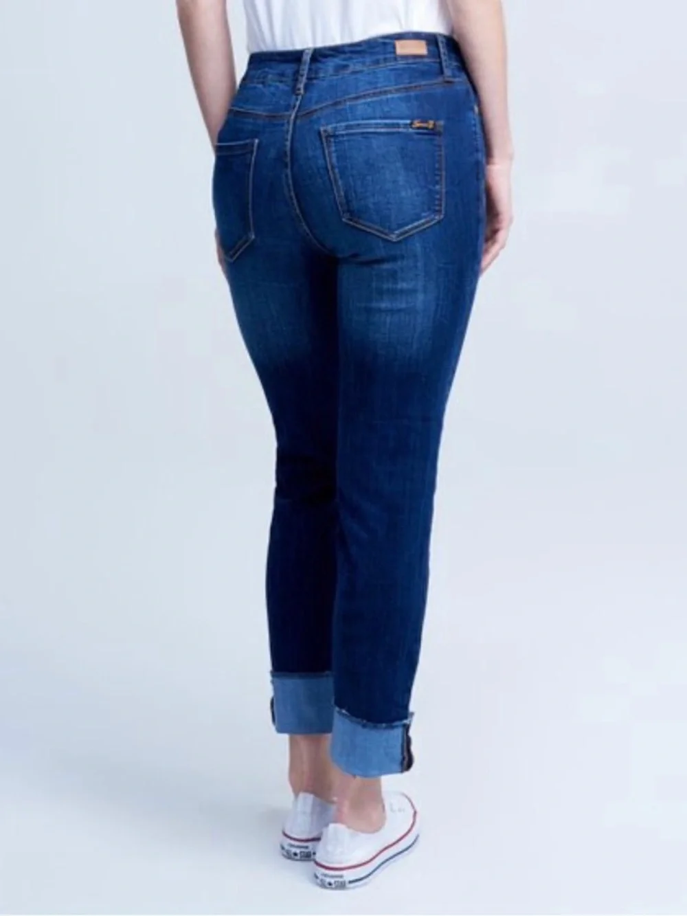 Seven 7 High Rise Slim Straight Jeans - Picture 3 of 9